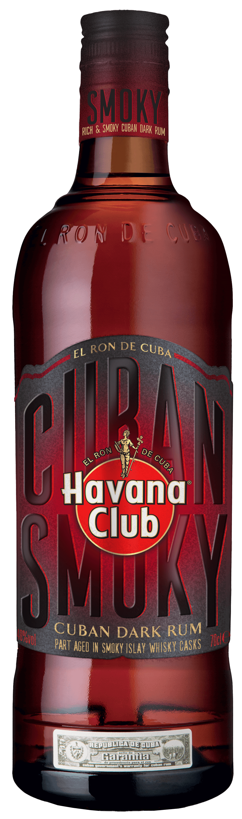 Rum aged in whisky barrels Havana Club Smoky | Havana Club