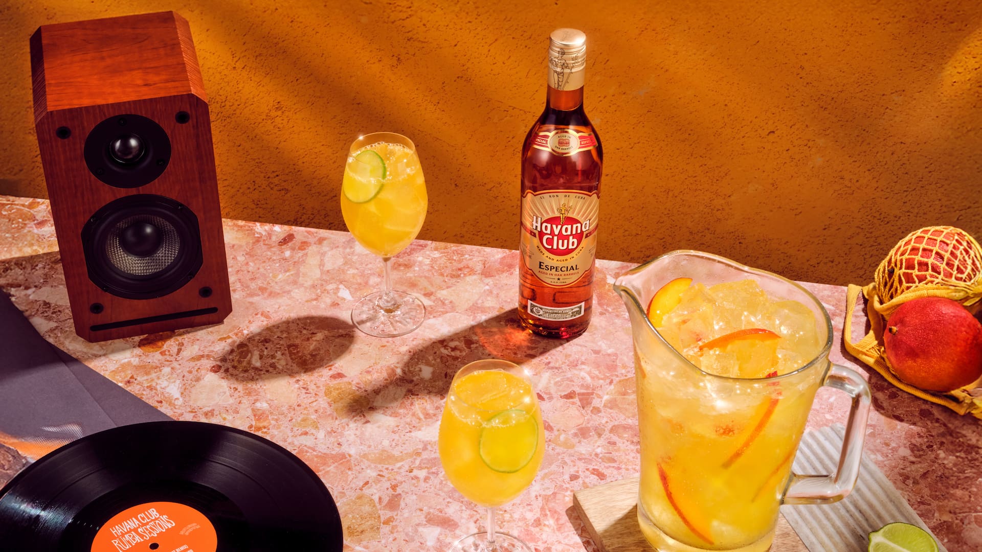 Cuban Mango Spritz Bowle - Spritz Bowle mit Rum