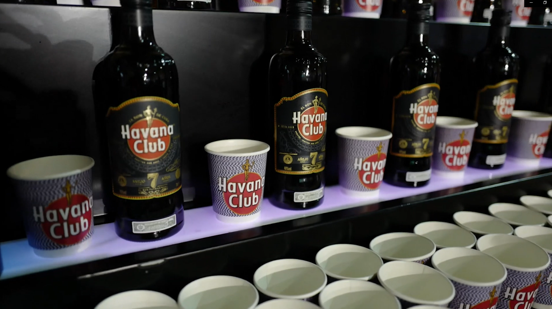 Collab Snearkerness x Havana Club bottle and papercup