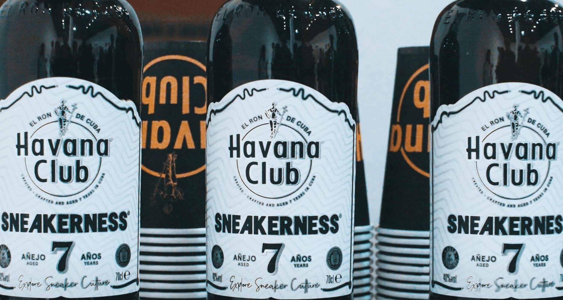 Collab Sneakerness x Havana Club limited edition bottle