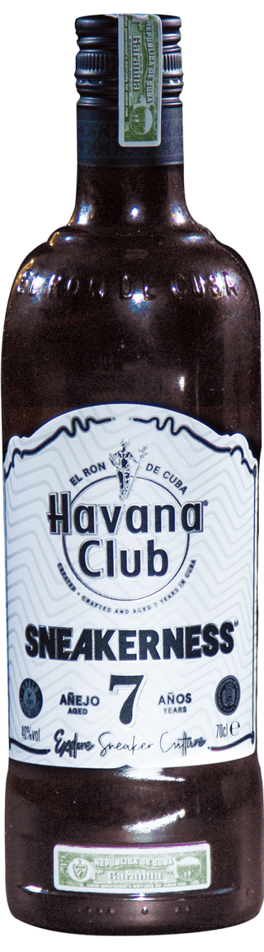 Collab Sneakerness x Havana Club limited edition bottle