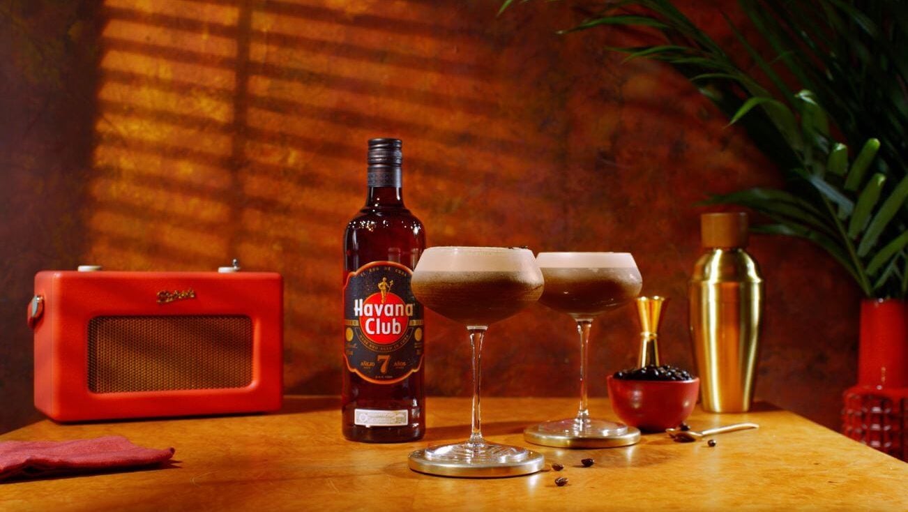 Espresso Rumtini - Espresso Martini mit Rum Cocktailrezept - Espresso Martini Variante mit Rum