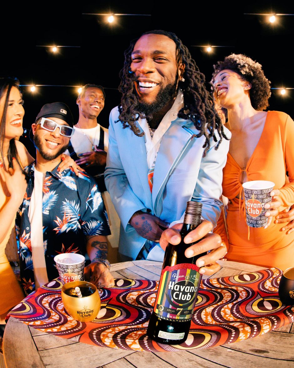 Partying with Burna Boy and Havana Club's Limited edition bottle