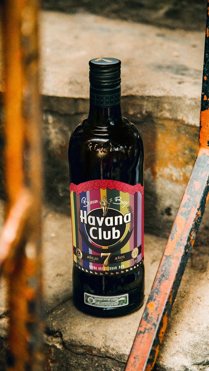 Limited Edition bottle Havana Club x Burna Boy