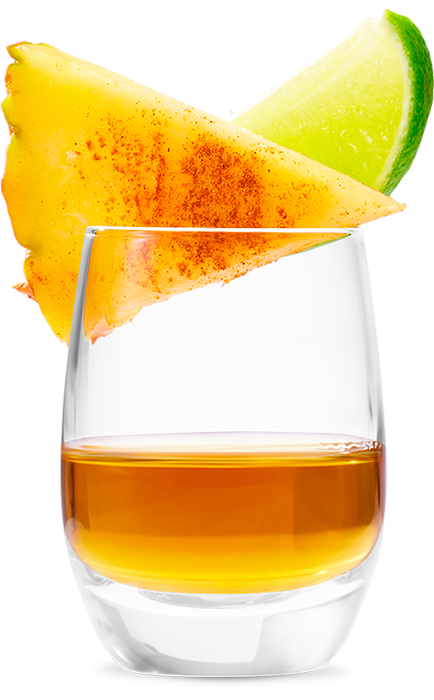 Havana Club Especial Rum Shot mit Ananas und Limette
