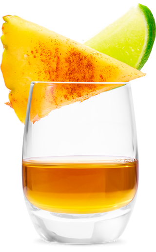 Havana Club Especial Rum Shot mit Ananas und Limette